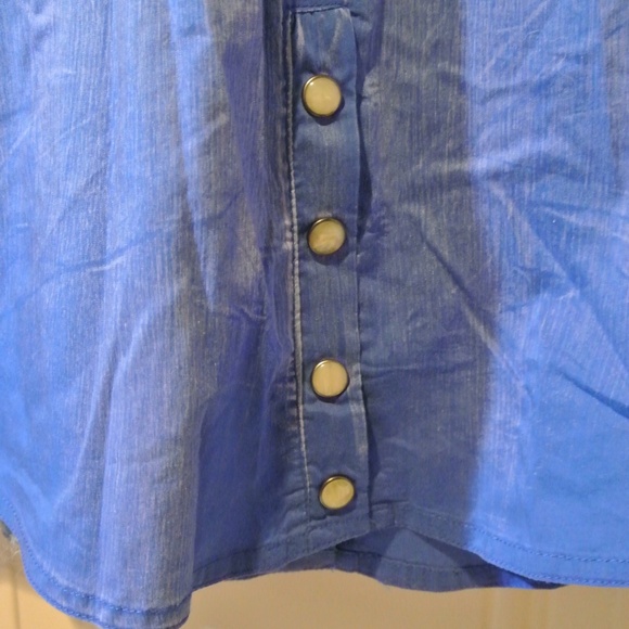 WOMENS XL ROAR PURPLE PEARL SNAP WESTERN SHIRT - Picture 6 of 7